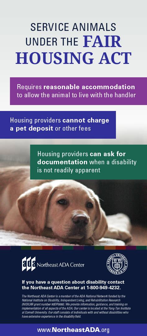 Accommodation of Service Dogs Under Fair Housing Act .